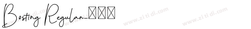 Bosting Regular字体转换